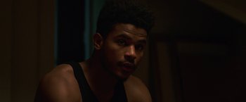 Movie still from “Burning Sands” (2017), directed by Gerard McMurray – Close Up shot, Over the shoulder angle