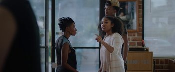 Movie still from “Burning Sands” (2017), directed by Gerard McMurray – Medium shot, Over the shoulder angle