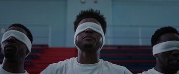 Movie still from “Burning Sands” (2017), directed by Gerard McMurray – Close Up shot, Low angle