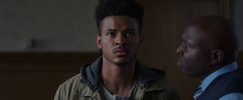 Movie still from “Burning Sands” (2017), directed by Gerard McMurray – Close Up shot, Over the shoulder angle