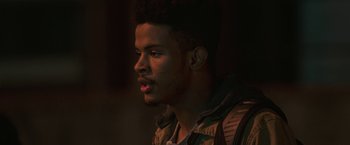 Movie still from “Burning Sands” (2017), directed by Gerard McMurray – Close Up shot, Over the shoulder angle