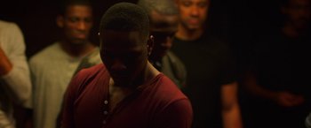 Movie still from “Burning Sands” (2017), directed by Gerard McMurray – Close Up shot, Over the shoulder angle