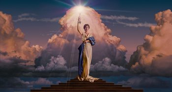 Movie still from “The Other Boleyn Girl” (2008), directed by Justin Chadwick – A painting of a woman holding an object in her hand; Extreme Wide shot, Low angle