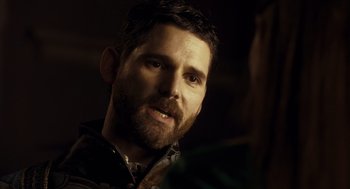 Movie still from “The Other Boleyn Girl” (2008), directed by Justin Chadwick – A person with a beard; Close Up shot, Over the shoulder angle