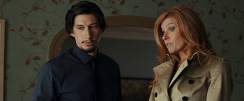 Movie still from “This Is Where I Leave You” (2014), directed by Shawn Levy – A man and a woman standing next to each other; Medium shot, Over the shoulder angle
