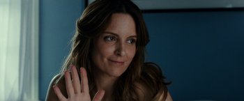 Movie still from “This Is Where I Leave You” (2014), directed by Shawn Levy – A person with long brown hair; Close Up shot, Over the shoulder angle