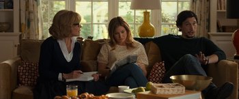 Movie still from “This Is Where I Leave You” (2014), directed by Shawn Levy – Two women sitting on a couch in a living room; Medium shot, Over the shoulder angle