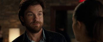 Movie still from “This Is Where I Leave You” (2014), directed by Shawn Levy – A person with a beard; Close Up shot, Over the shoulder angle