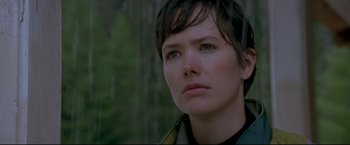 Movie still from “Cliffhanger” (1993), directed by Renny Harlin – A person wearing a jacket; Close Up shot, Low angle