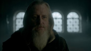 Movie still from “Vikings” (2013), created by Michael Hirst – Close Up shot, Low angle