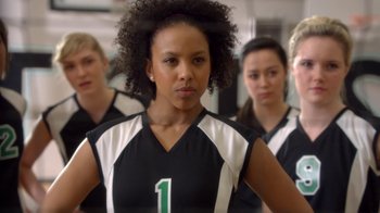 Movie still from “16 Wishes” (2010), directed by Peter DeLuise – A group of young women standing next to each other; Close Up shot, Over the shoulder angle