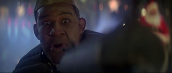 Movie still from “1941” (1979), directed by Steven Spielberg – A person with his mouth wide open; Close Up shot, Low angle