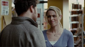 Movie still from “50/50” (2011), directed by Jonathan Levine – A man and a woman talking to each other; Close Up shot, Over the shoulder angle