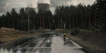 Movie still from “Dark” (2017), created by Baran bo Odar – Extreme Wide shot, High angle