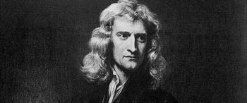 Movie still from “Tristram Shandy” (2005), directed by Michael Winterbottom – An old black and white photo of a man with long hair; Close Up shot, Overhead angle