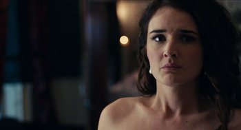 Movie still from “A Date for Mad Mary” (2016), directed by Darren Thornton – A person looking at the camera; Close Up shot, Over the shoulder angle