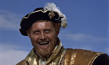 Movie still from “A Man for All Seasons” (1966), directed by Fred Zinnemann – A person wearing a hat; Close Up shot, Low angle