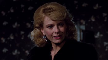 Movie still from “A Nightmare on Elm Street 3: Dream Warriors” (1987), directed by Chuck Russell – A person wearing a black shirt; Close Up shot, Low angle