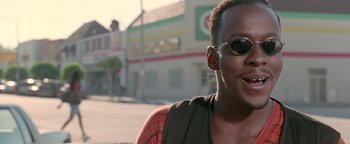 A person wearing sunglasses