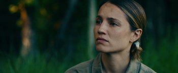 Movie still from “Acidman” (2022), directed by Alex Lehmann – A person looking at the camera; Close Up shot, Over the shoulder angle