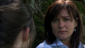 Movie still from “After the Wedding” (2006), directed by Susanne Bier – A person looking at another person; Close Up shot, Over the shoulder angle