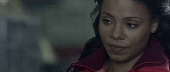 Movie still from “Alien vs. Predator” (2004), directed by Paul W.S. Anderson – A person wearing a jacket; Close Up shot, High angle