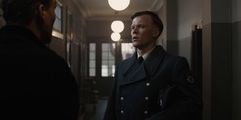 Movie still from “Dark” (2017), created by Baran bo Odar – Medium shot, Low angle