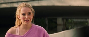 Movie still from “All My Life” (2020), directed by Marc Meyers – A person wearing a purple shirt; Close Up shot, Over the shoulder angle