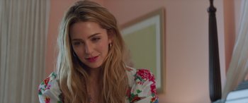 Movie still from “All My Life” (2020), directed by Marc Meyers – A beautiful young lady with long blonde hair; Close Up shot, Over the shoulder angle