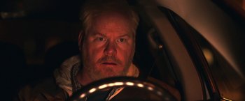 A person in a car