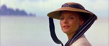 Movie still from “Anna and the King” (1999), directed by Andy Tennant – A person wearing a hat; Close Up shot, Low angle