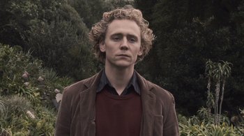 A person with curly hair