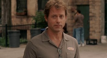 Movie still from “Baby Mama” (2008), directed by Michael McCullers – A person wearing a shirt; Close Up shot, Over the shoulder angle