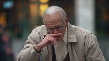 Movie still from “Jackass Presents: Bad Grandpa” (2013), directed by Jeff Tremaine – An old man with glasses and a white beard; Close Up shot, Low angle