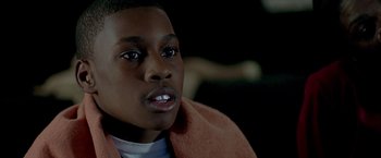 Movie still from “Ballast” (2008), directed by Lance Hammer – A person wearing a jacket; Close Up shot, Low angle