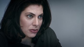 Movie still from “Bamboozled” (2000), directed by Spike Lee – A person wearing a black jacket; Close Up shot, High angle