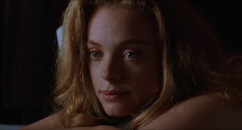 Movie still from “Barcelona” (1994), directed by Whit Stillman – A person with long hair; Close Up shot, Low angle
