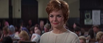 Movie still from “The Battle of Britain” (1969), directed by Guy Hamilton – A person wearing a sweater; Close Up shot, Low angle