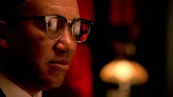 A person wearing glasses