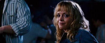 Movie still from “Black Snake Moan” (2006), directed by Craig Brewer – A person with long blonde hair; Close Up shot, Over the shoulder angle