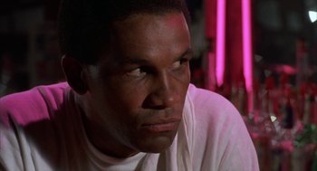 Movie still from “Blood Simple” (1984), directed by Joel Coen – A person with his eyes wide open; Close Up shot, Low angle