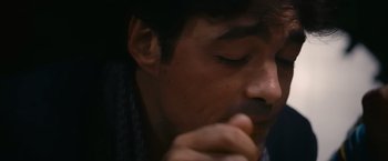 Movie still from “Blue Is the Warmest Colour” (2013), directed by Abdellatif Kechiche – A person eating something; Extreme Close Up shot, High angle