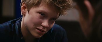 Movie still from “Blue Is the Warmest Colour” (2013), directed by Abdellatif Kechiche – A young person's face; Close Up shot, High angle