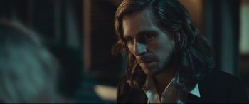 Movie still from “Borg vs. McEnroe” (2017), directed by Janus Metz – A person with long brown hair; Close Up shot, Over the shoulder angle