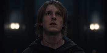 Movie still from “Dark” (2017), created by Baran bo Odar – Close Up shot, Low angle