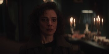 Movie still from “Dark” (2017), created by Baran bo Odar – Close Up shot, Over the shoulder angle