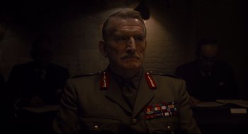 Movie still from “Darkest Hour” (2017), directed by Joe Wright – Close Up shot, Low angle