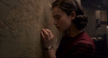 Movie still from “Darkest Hour” (2017), directed by Joe Wright – Close Up shot, High angle