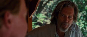 Movie still from “Crazy Heart” (2009), directed by Scott Cooper – A person wearing a shirt; Close Up shot, Over the shoulder angle