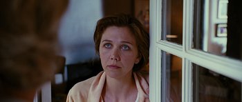 Movie still from “Crazy Heart” (2009), directed by Scott Cooper – A person looking out a window; Close Up shot, Over the shoulder angle